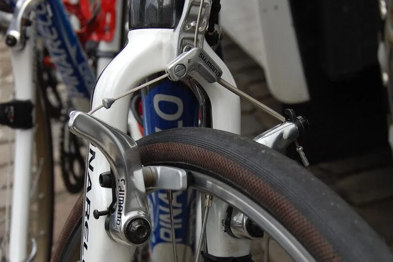 Cantilever brake at Paris-Roubaix