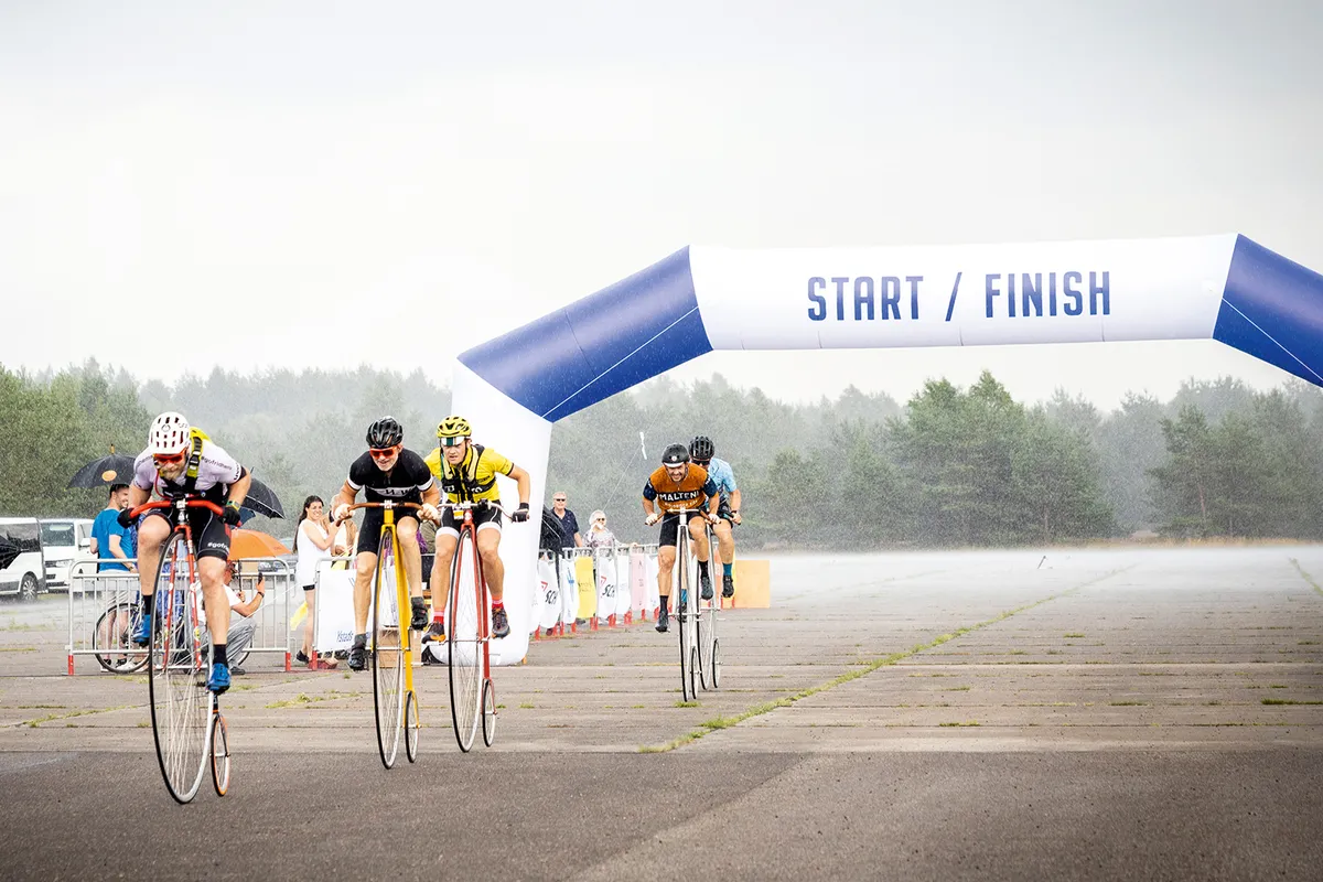 The first-ever Sweden 3 Days Penny Farthing race