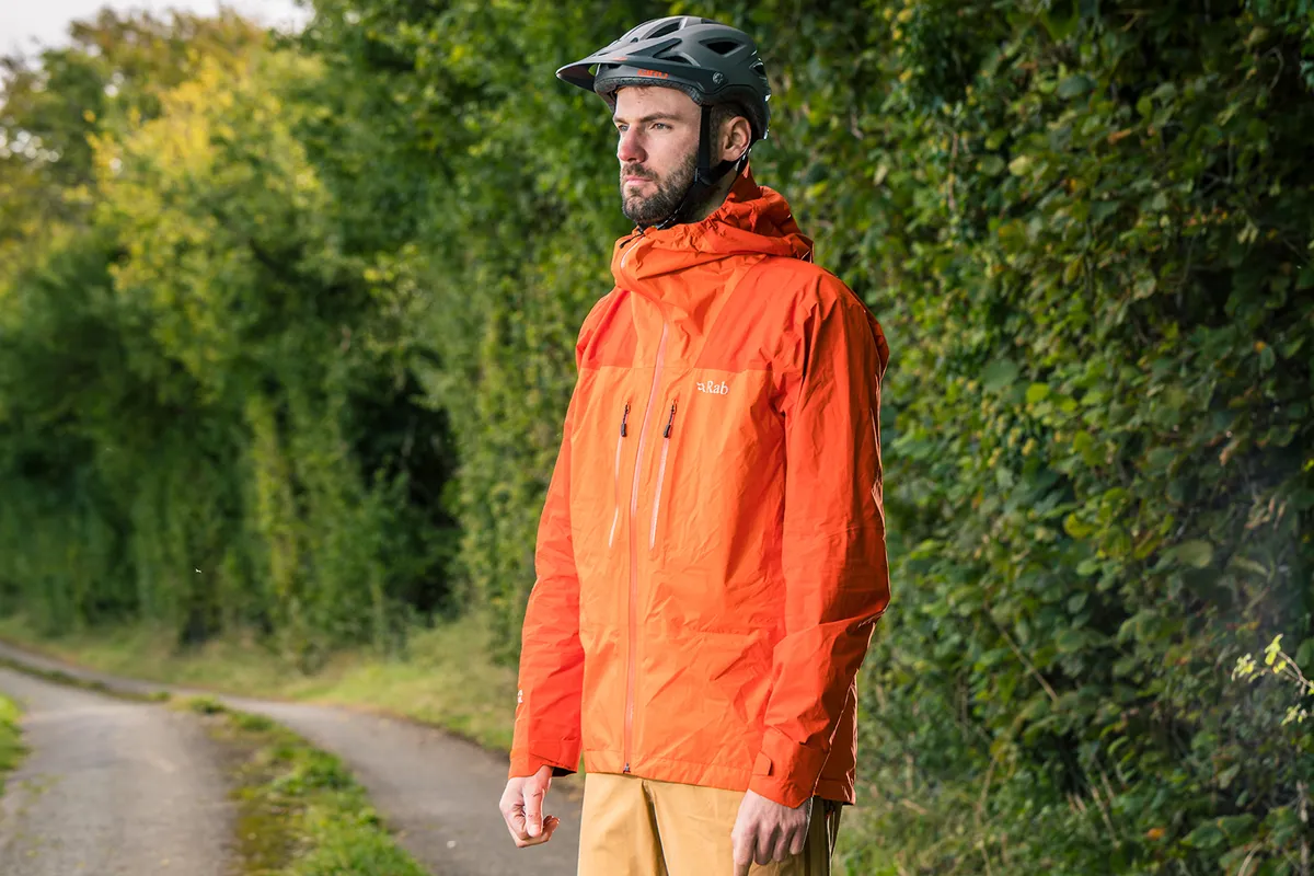Rab Zenith waterproof jacket for trail mountain biking