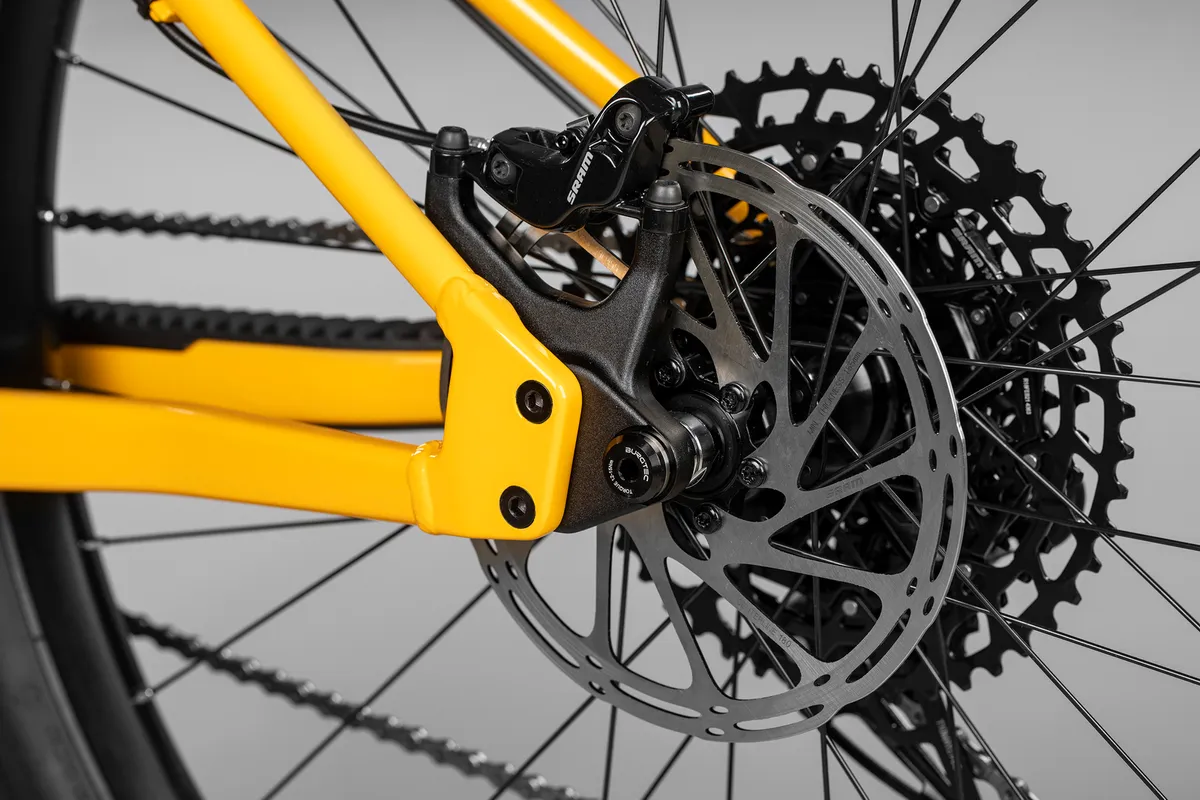 The changeable drop outs let you tune the rear end geometry, and let you set up the Chameleon single speed.