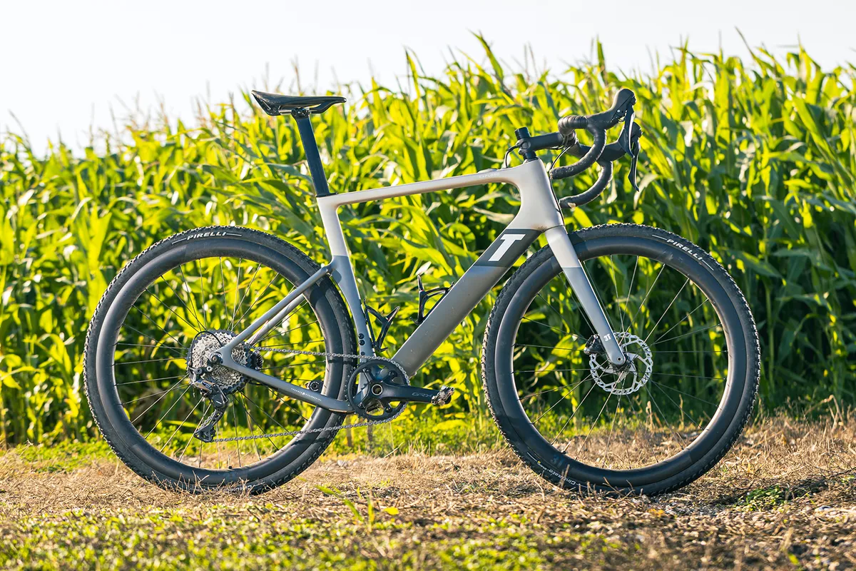 Pack shot of the 3T Exploro RaceMax Boost gravel eBike