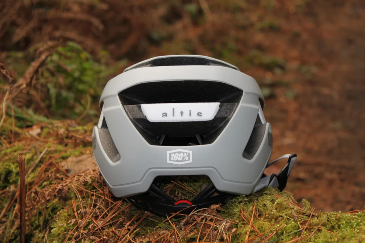 The Altis Gravel helmet offers more protection down the back of the head. and a rachet cradle to help keep it secure.