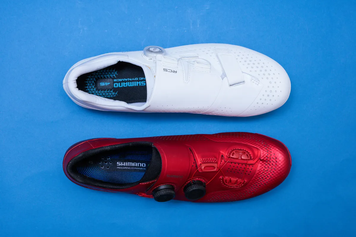 Cycling shoe stifness compared