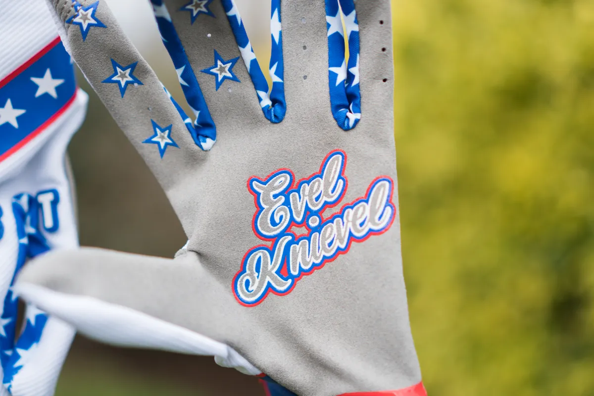 Fist Evel Knievel gloves and socks