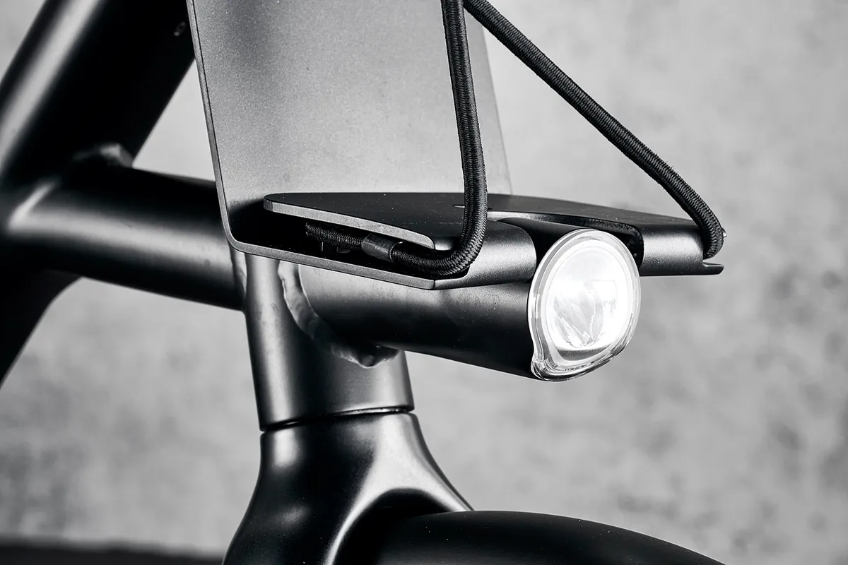 The Van Moof X3 electric commuter bike has integrated front and rear lights