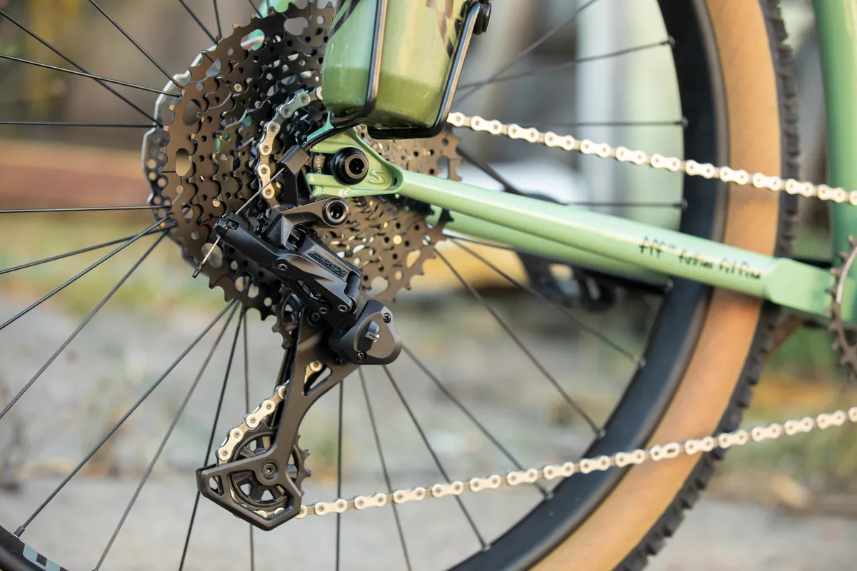 Microshift Advent rear derailleur on Surly Ghost Grappler