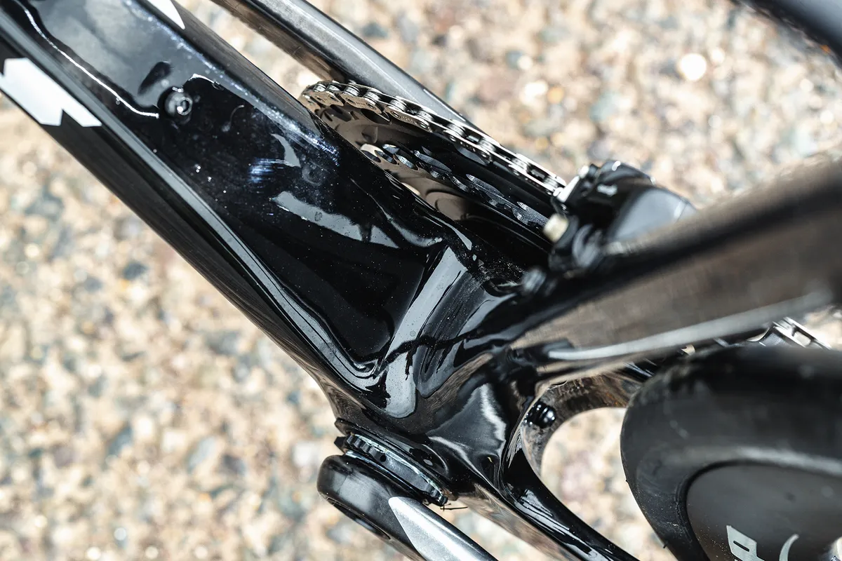 Bottom bracket shell on the 2022 Vitus Venon prototype road bike