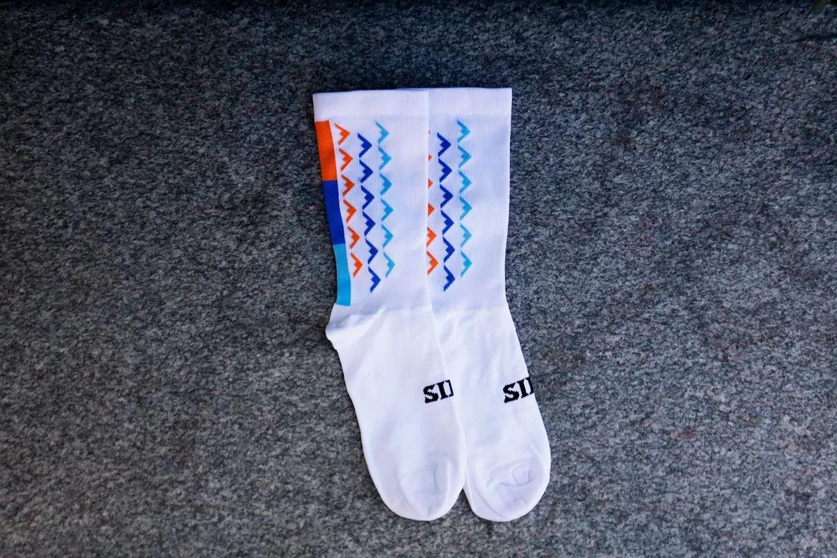 Silca Aero Socks on a grey background