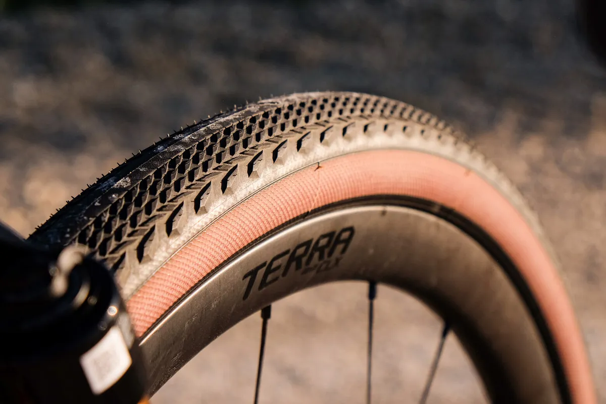 Specialized's new S-Works Pathfinder tyres on the Niner RLT 9 RDO gravel bike