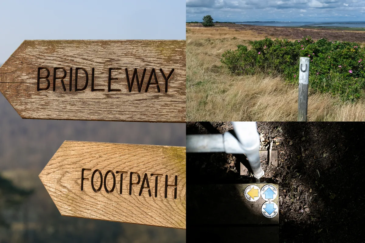 Bridleway and footpath signs (1)