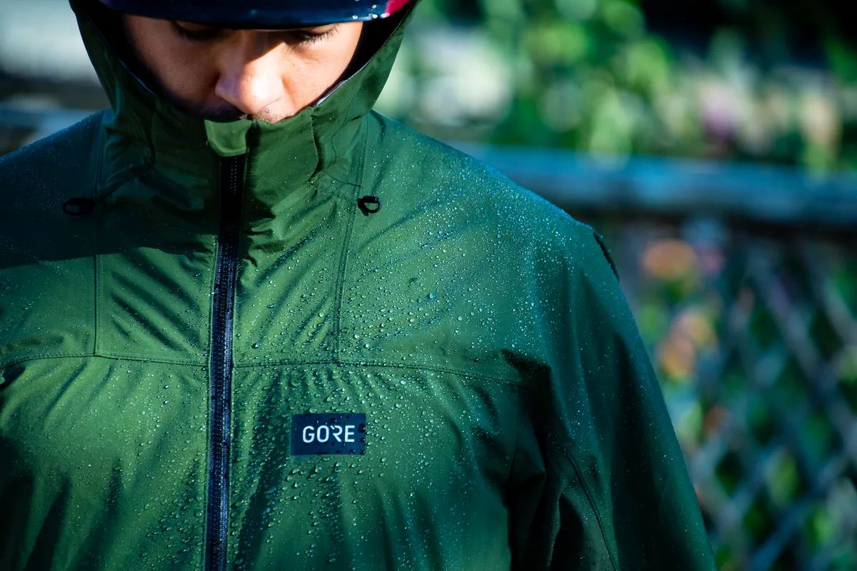 Gore Lupra jacket with water on it.