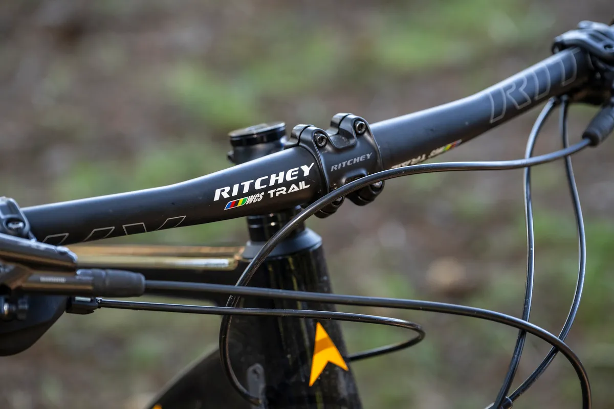 Ritchey WCS Trail alloy handlebar, photographed.