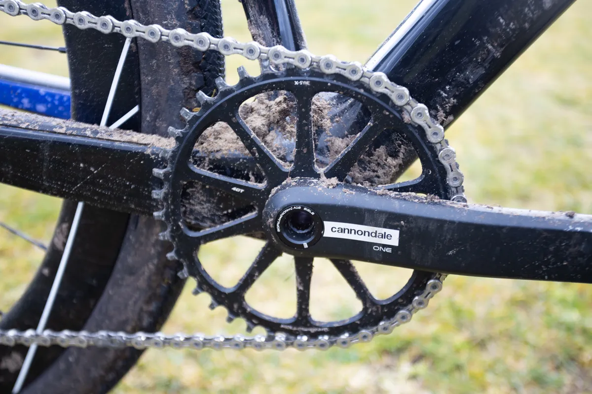 SRAM X Sync single chainring and Cannondale cranks