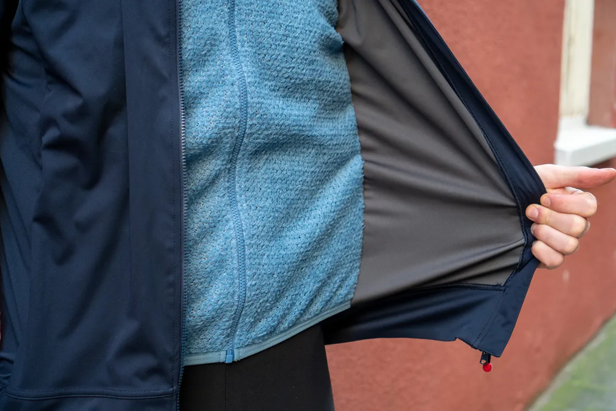 Oscar Huckle modelling Castelli Alpha Ultimate Insulated jacket