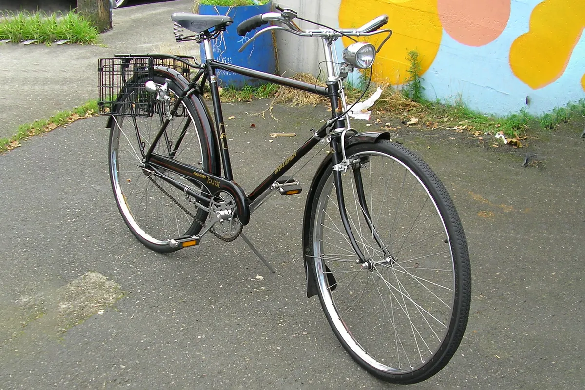 Raleigh bike with rod brakes