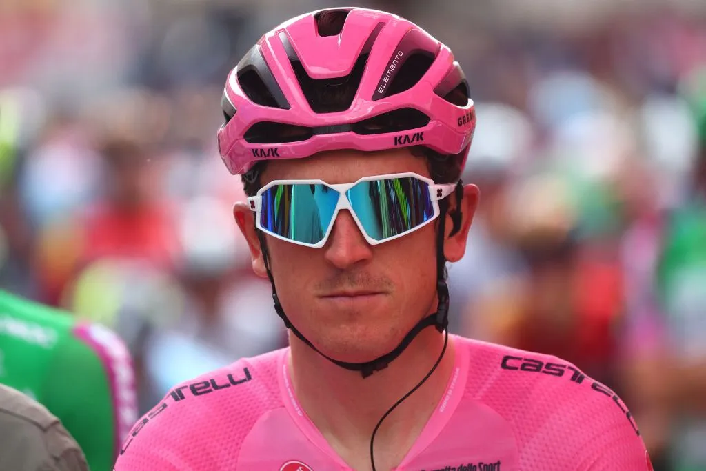 Geraint Thomas wearing SunGod GT glasses at the 2023 Giro d'Italia