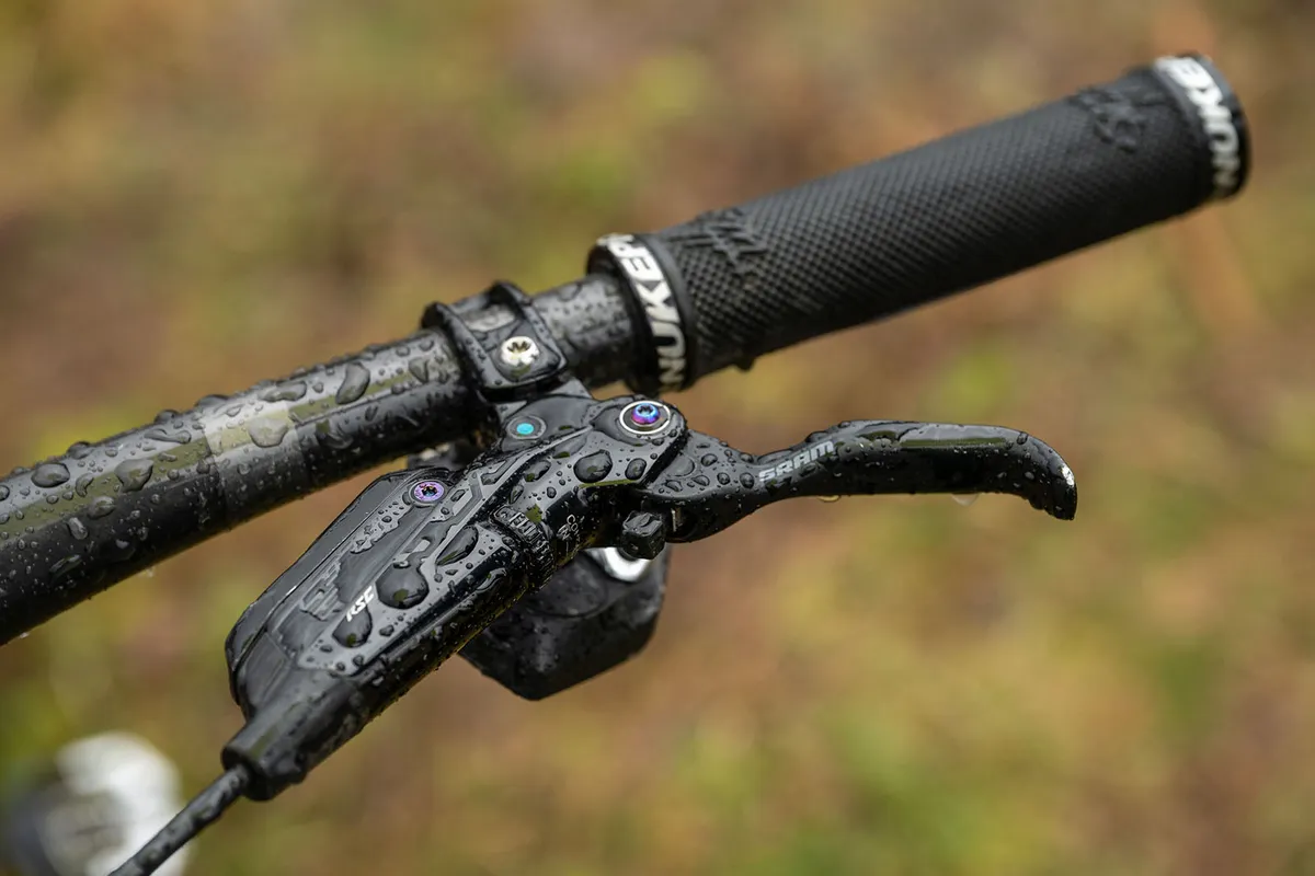 SRAM's Code RSC brakes offer plenty of punch and plenty of controllable power.