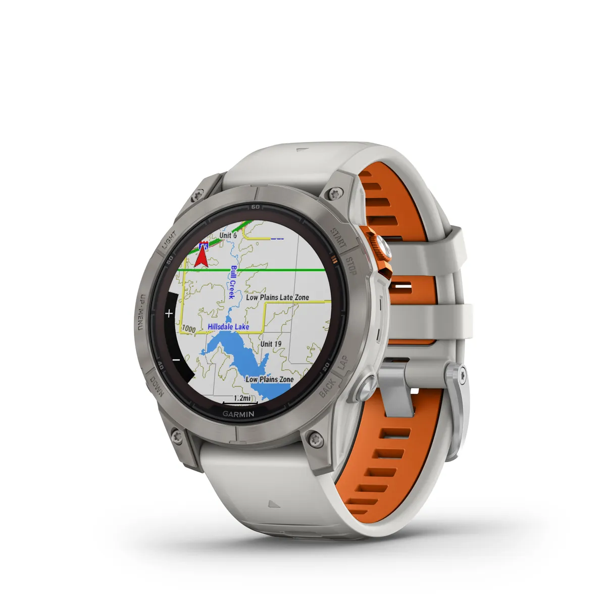 Garmin fēnix 7 Pro Sapphire Solar, Multisport GPS Smartwatch, Built-in  Flashlight, Solar Charging Capability, Fog Gray/Ember Orange