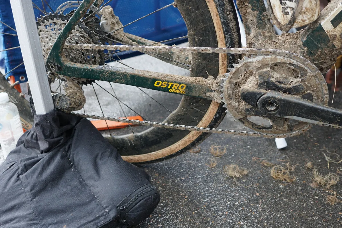 Grass and mud got everywhere. Many XL riders abandoned after having to walk for hours in the mud.