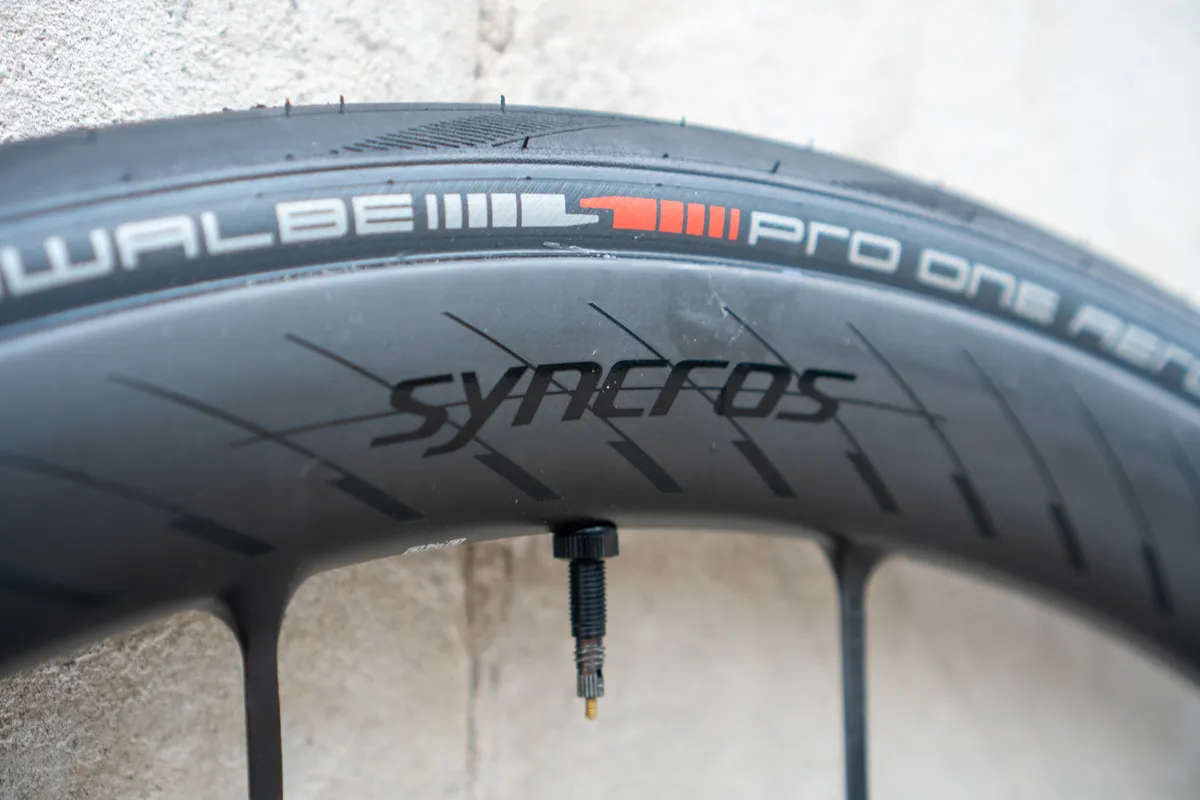 Schwalbe Pro One Aero tyre on Syncros Capital SL wheels