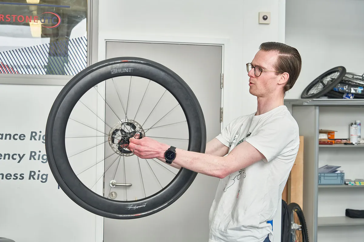 BikerRadar/CyclingPlus Performance tyre group test @ Silverstone Sports Engineering Hub