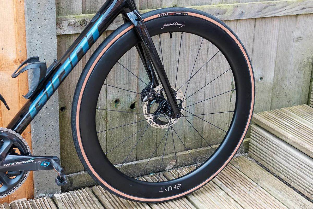 Specialized S-Works Turbo 2BR road tyre on Hunt wheels