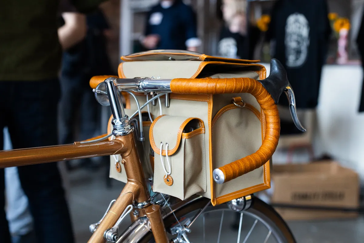 Brazin handmade bicycle show Scotland 2023 – Cory Brenn cycle touring luggage