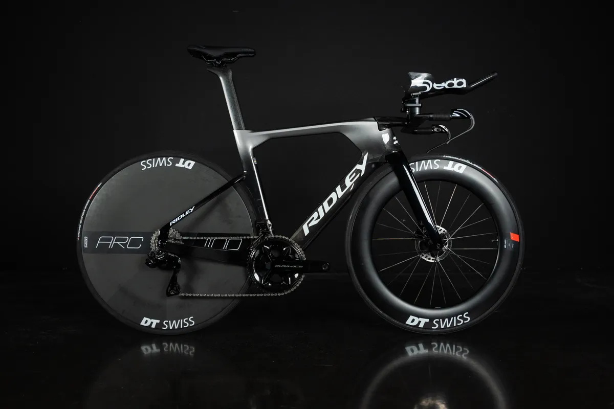 Ridley Dean Fast time trial bike on black background