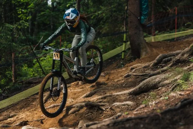 Gracey Hemsreet at UCI Mountain Bike World Cup Leogang 2023