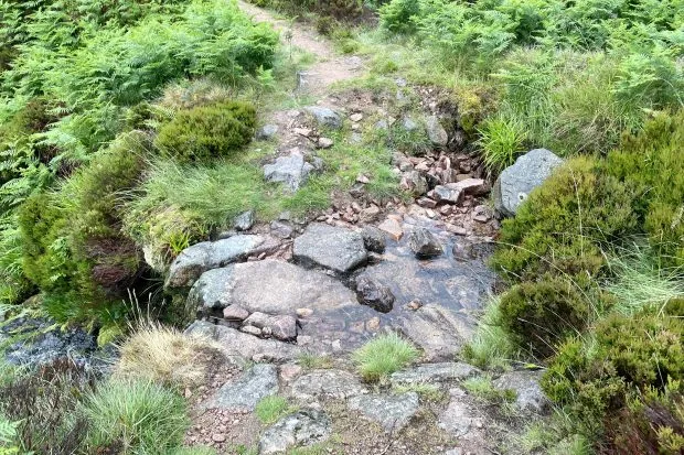 Scottish gravel landscape
