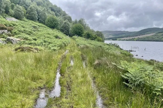 Sodden surface in Scotland