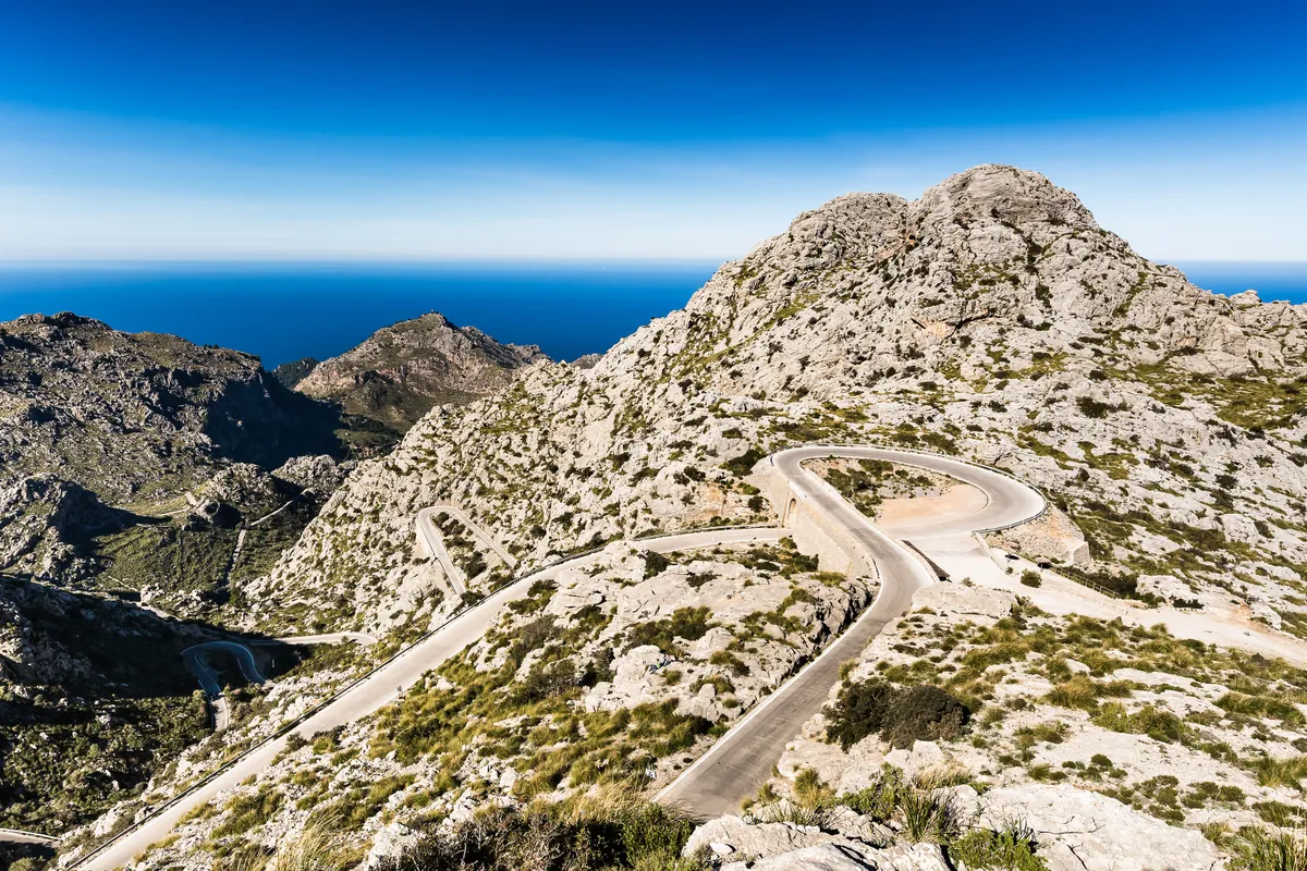 Sa Calobra cycling climb in Mallorca, Spain