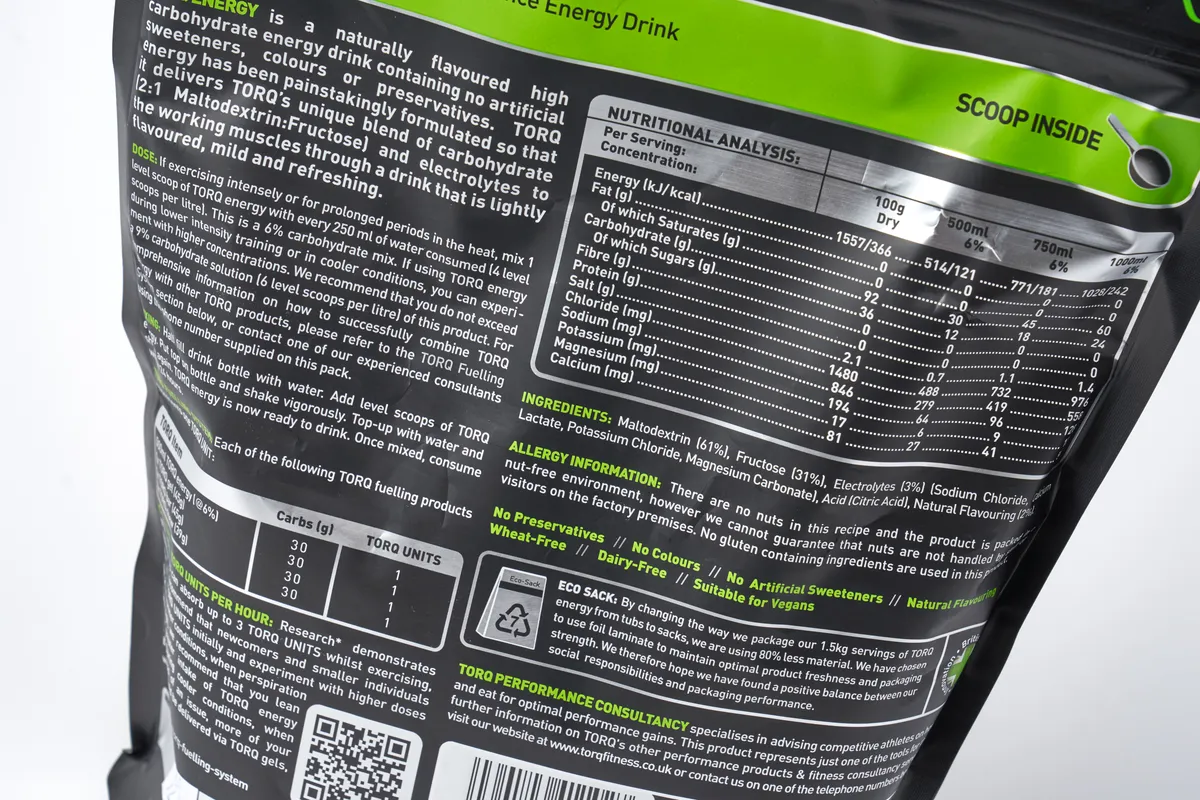 Back of Torq energy drink