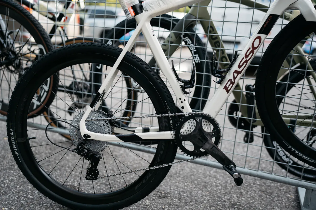We only saw one Campagnolo Ekar groupset at the event.