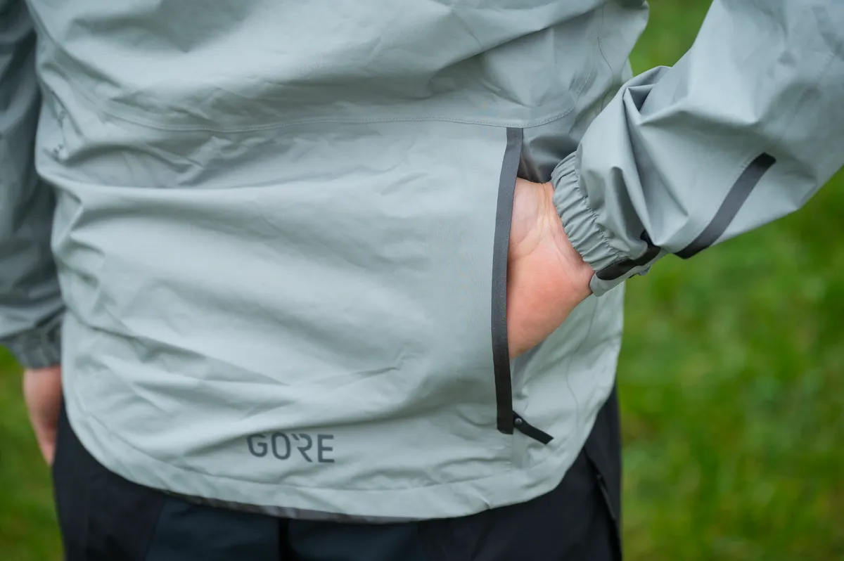 Gore Paclite jacket back pocket