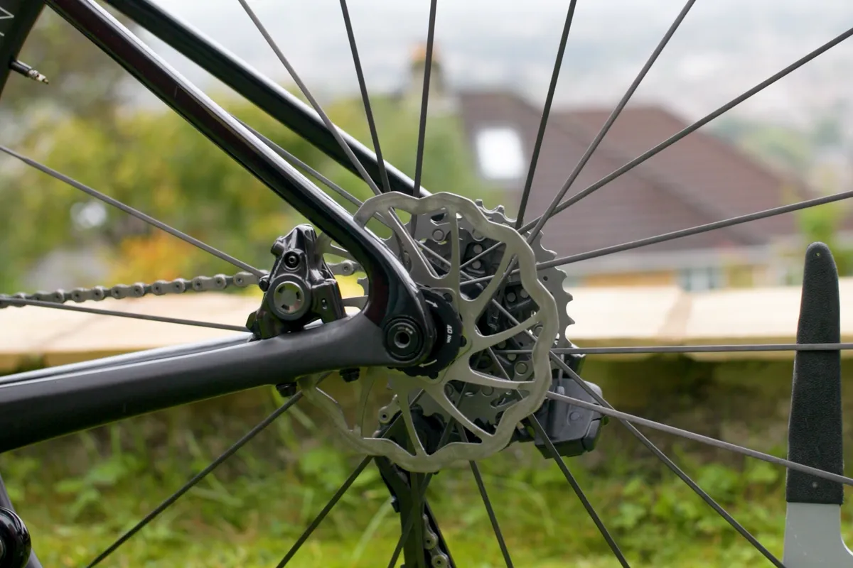 Andrew Feather's hill climb bike disc brakes 