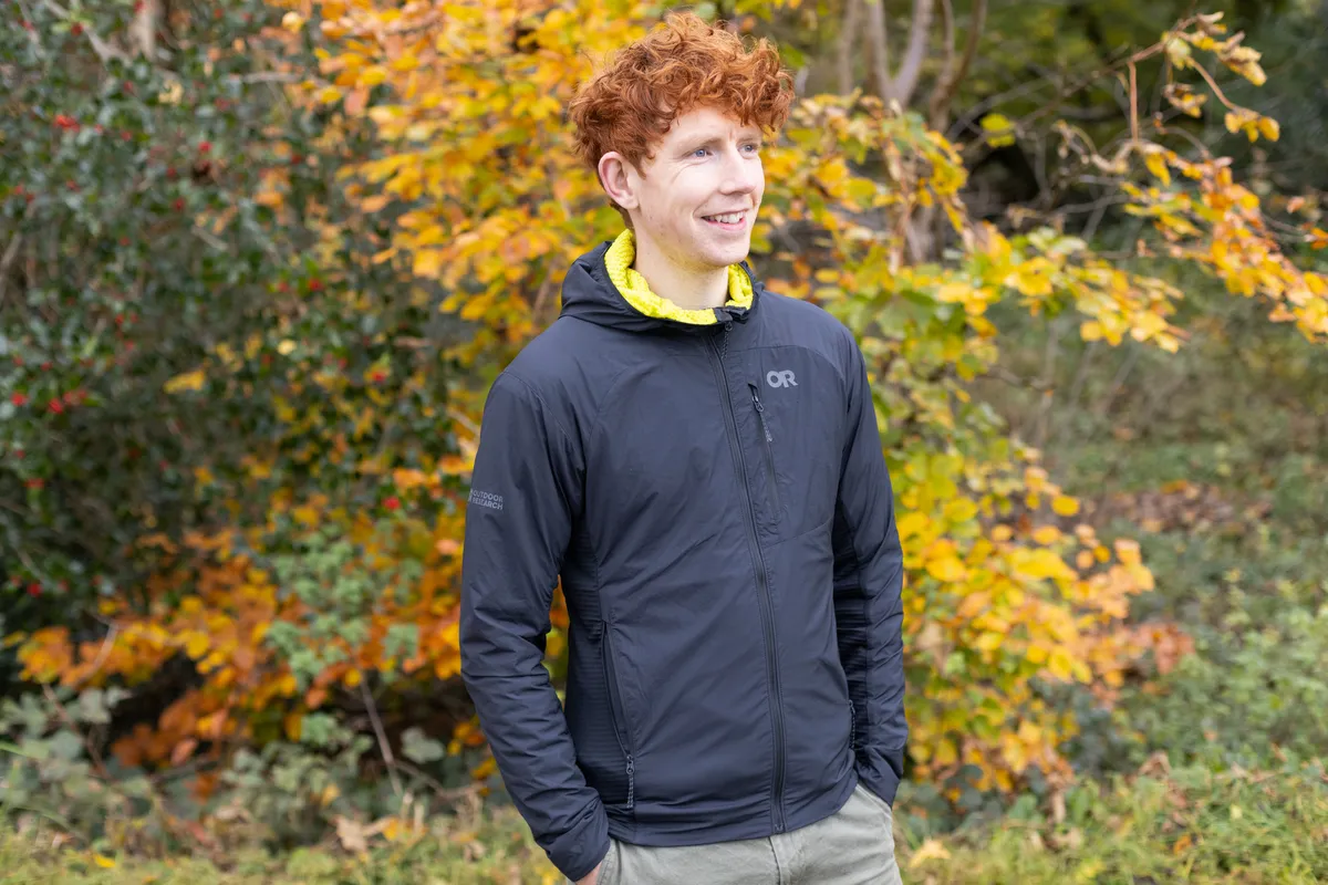 Outdoor Research Deviator jacket worn by Felix Smith.
