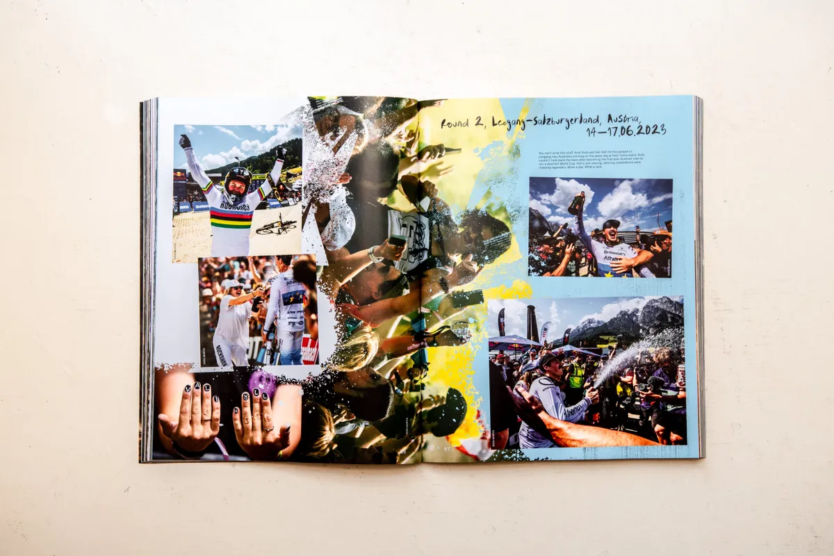 Hurly Burly 2023 and The World Stage 2023 mountain bike downhill and enduro world cup year books.