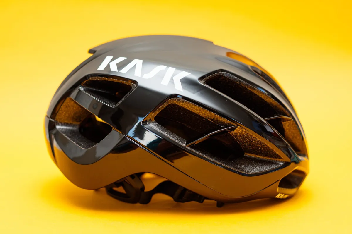Kask Protone Icon Black helmet photographed from side.