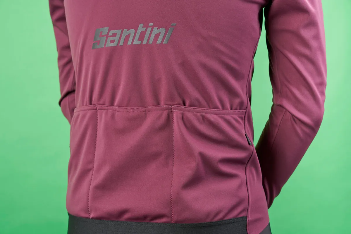 Santini Adapt Multi Jacket rear pockets.