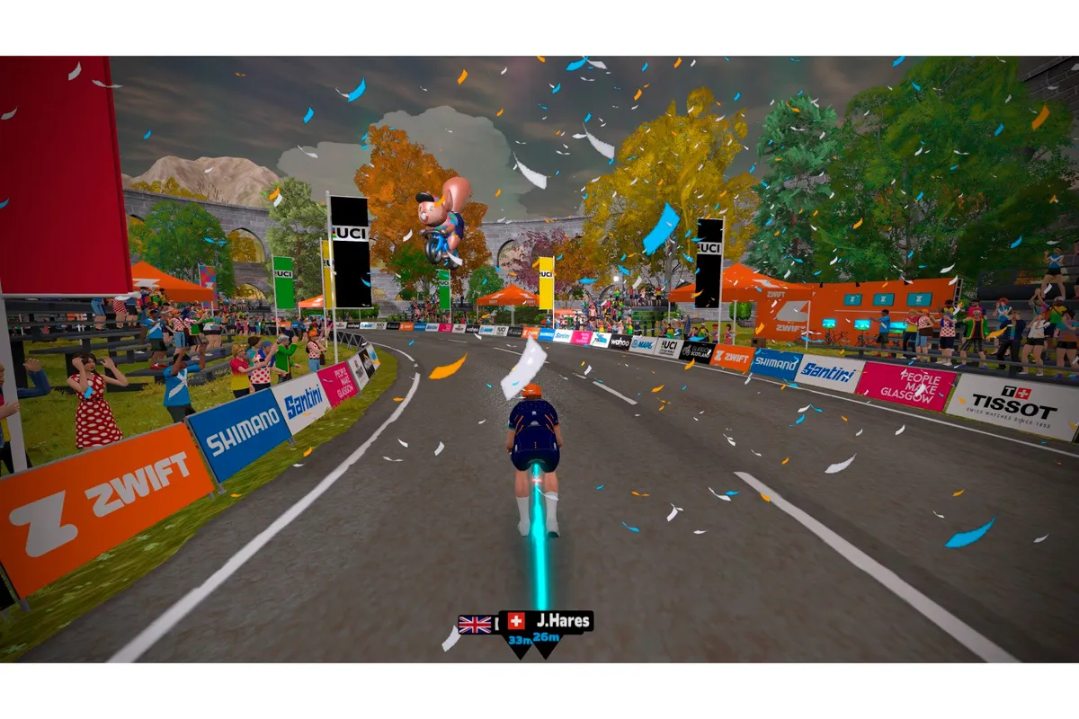 In game graphic from Zwift.