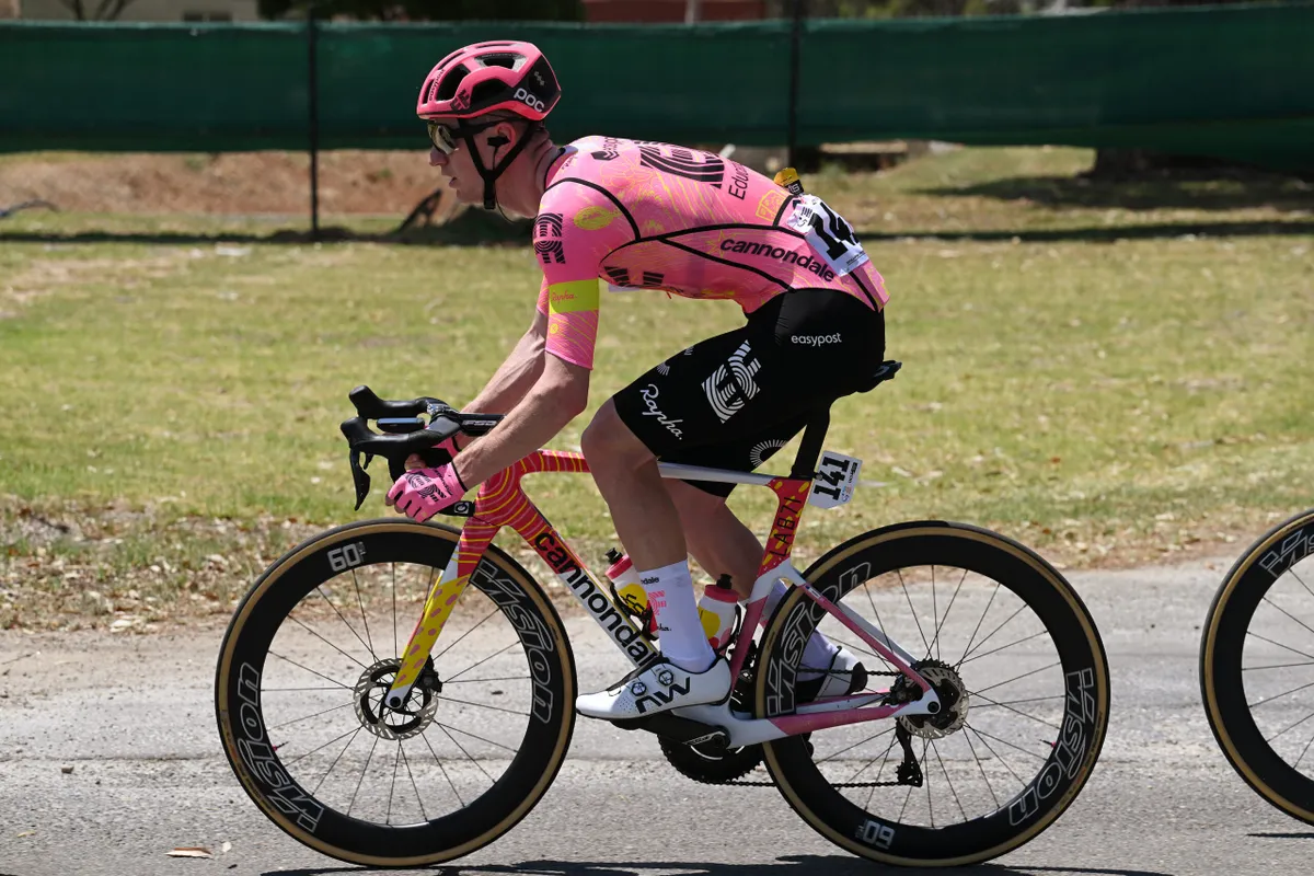 Harry Sweeney of Australia and Team EF Education - Easypost competes during the 24th Santos Tour Down Under 2024