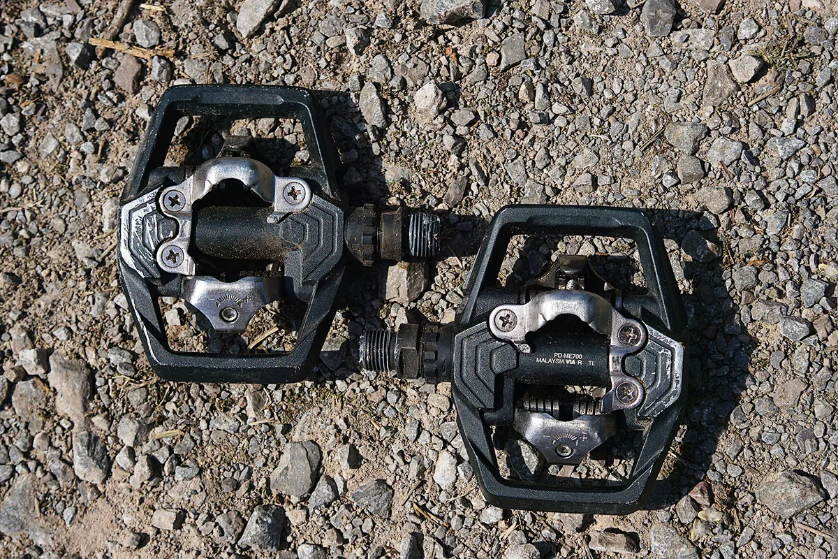 Shimano PD ME700 pedals.