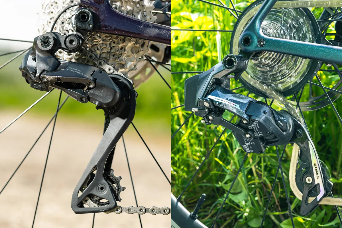 Shimano Ultegra Di2 R8100 and SRAM Force AXS groupsets go head to head