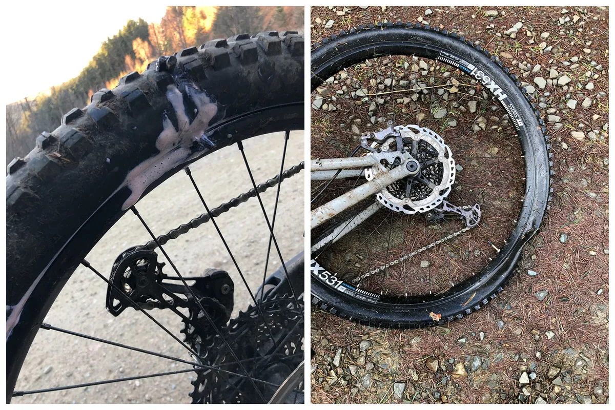 Mountain bike punctures