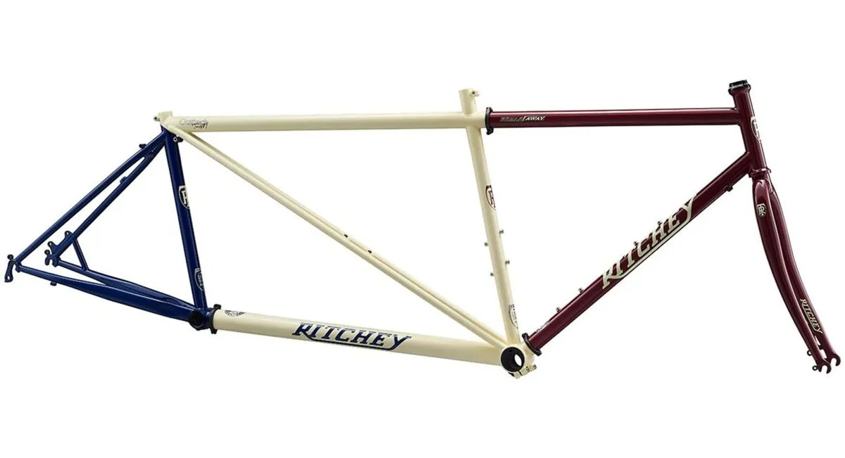 Ritchey Outback Tandm frameset on white background
