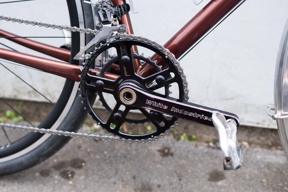 Jack Luke's custom BrocBikes Brown Bike BikeRadar – White Industries crankset