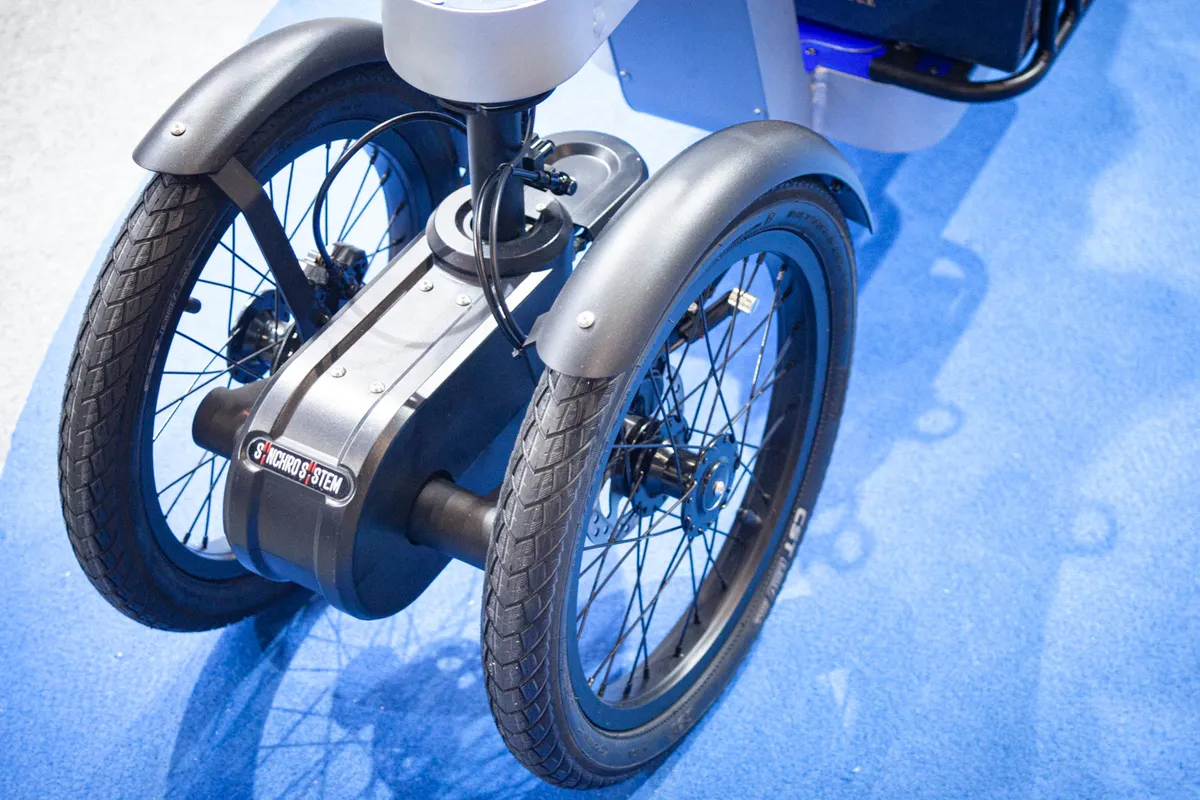 2024 Taipei Cycle Show – front wheels on the Oolo OOECAGO electric cargo bike