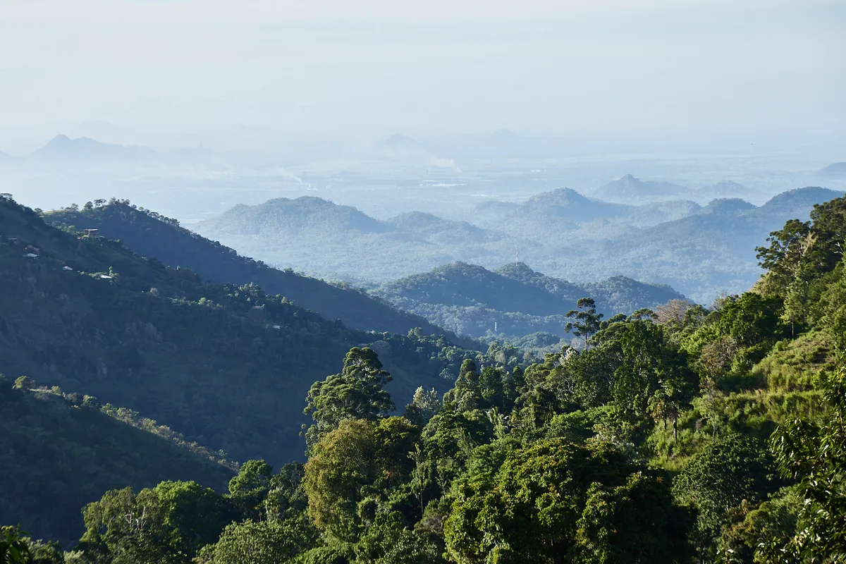 Views of mountains in Sri Lanka.