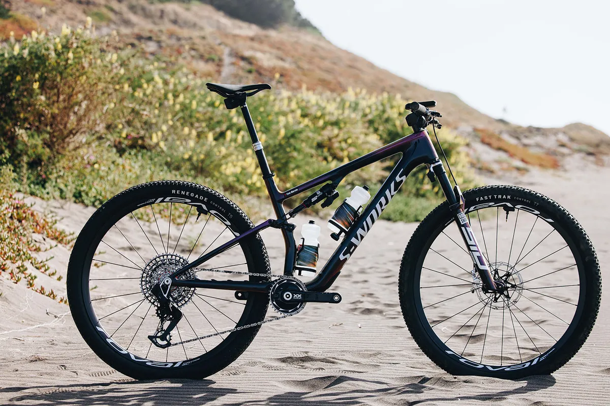 Pack shot of the Specialized S-Works Epic 8 full suspension mountain bike